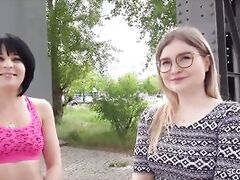 GERMAN SCOUT - CANDID BERLIN GIRLS’ FIRST FFM THREESOME PICKUP