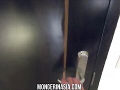 Huge dick brutally fucks petite Asian girl