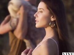 VIXEN, College girl Sybil stays with a married couple abroad