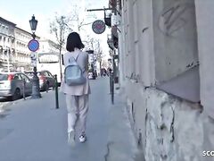 GERMAN SCOUT - Campus Young Sara Talk to Deep Anus Casting