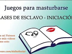 JOI - Clases para ser un buen esclavo sexual. Nivel uno.