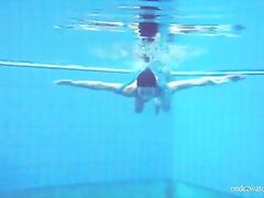 Flying panties underwater of Marusia