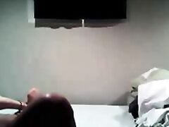 Hot girlfingering her cunt real nice and wet and her boyfriend drills her nicely while she exposes her juicy tits and gives horny expressions.