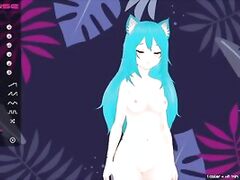 El Chat de chica Vtuber le hace correrse y chorrear con un Squirt 