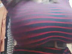 Silly Vulgar boobs dance