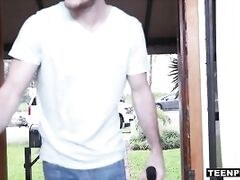 Sharing Umbrella & Cock with Natalie Brooks