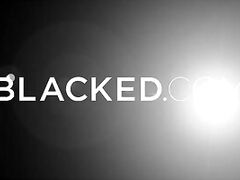 Delicate blonde Natasha gets her first black cock