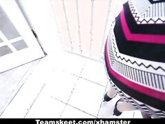 CFNMTeens - Alexa Grace Sneaks BF In For A Quickie