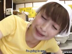 Fucking the cook in the back of the kitchen