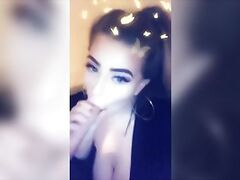 Amelia Skye Sucks and Bra Tit Fucks Huge Dick in Fishnets