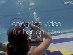 Hottest underwater chicks Adeline Gauthier is casting